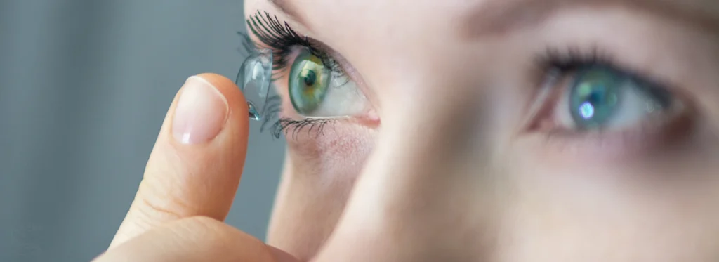 Aplicare lentile de contact